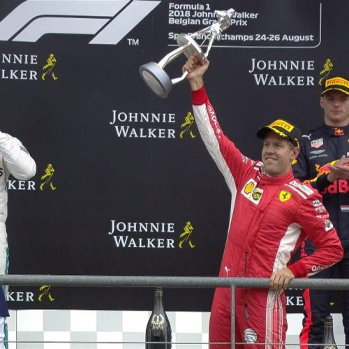 Vettel wins in Belgium to close gap on Hamilton