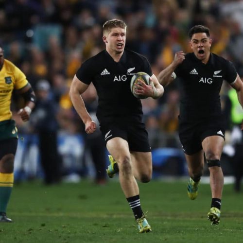 All Blacks wear down Wallabies in Sydney