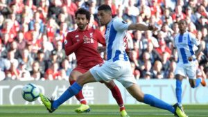 Read more about the article Liverpool top of table after Brighton win