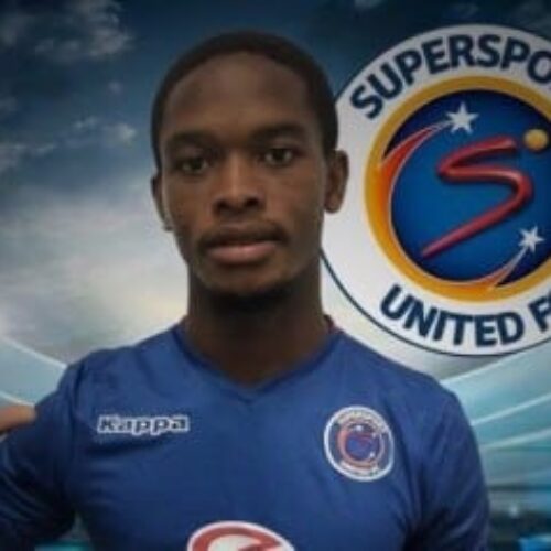 SuperSport land Ntshangase signature