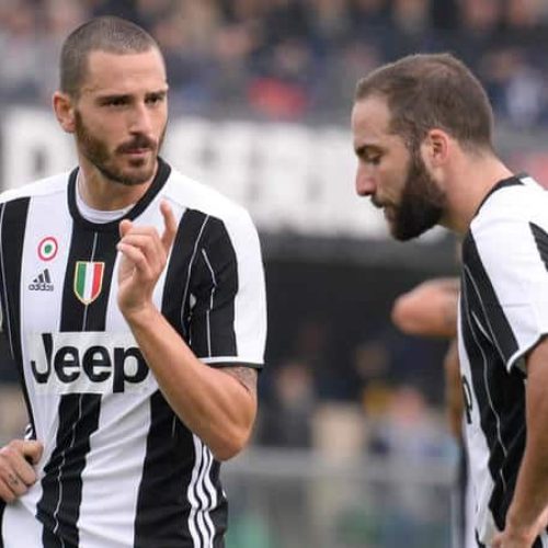 Juventus swap Bonucci with Higuain, Caldara