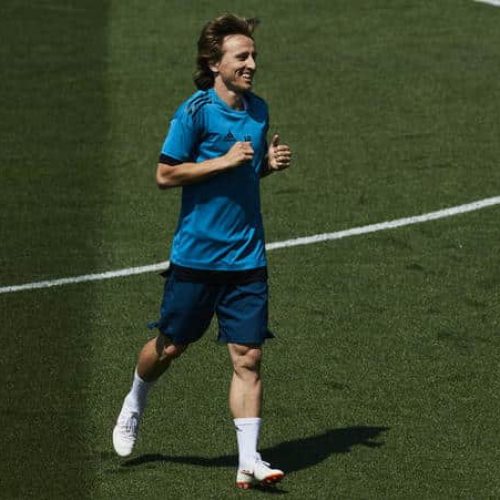 Modric returns to Madrid training amid Inter rumours