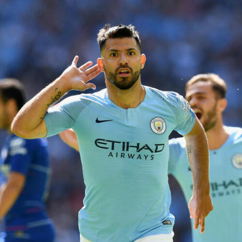 Aguero double downs Chelsea in Community Shield