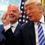 President of the USA Donald Trump and Fifa president Gianni Infantino.