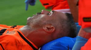 Read more about the article Chievo keeper suffers broken nose, whiplash in Ronaldo collision