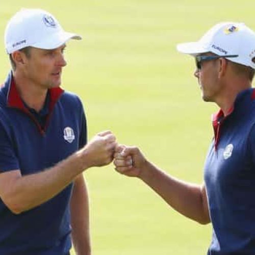 Europe whitewash foursomes to grab lead