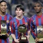 Ronaldinho, Messi and Eto'o
