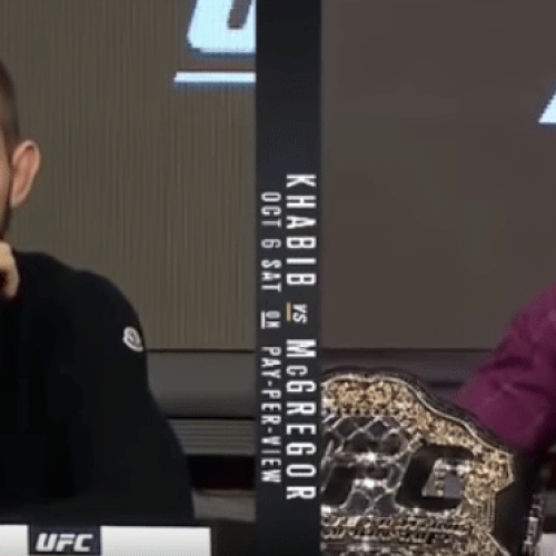 Watch: McGregor, Khabib press conference