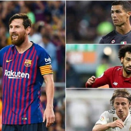 Messi compared to Ronaldo, Salah and Modric