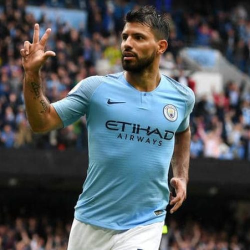 Aguero signs City contract extension until 2021
