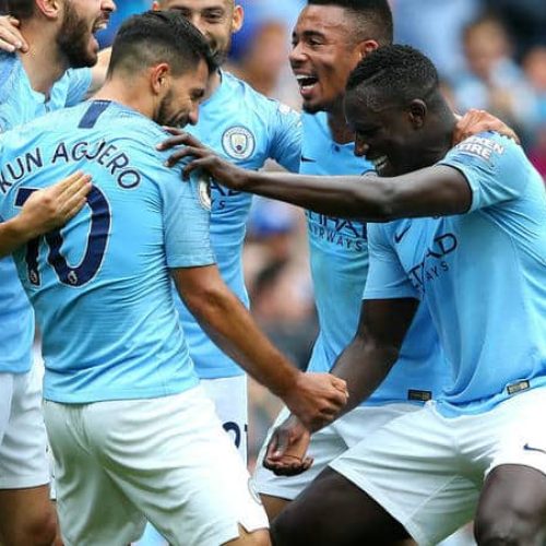 Aguero trains as Mendy sits out City session