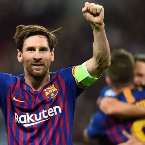 Magical Messi guides Barca past Spurs