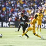 Orlando Pirates star Vincent Pule and Khama Billiat