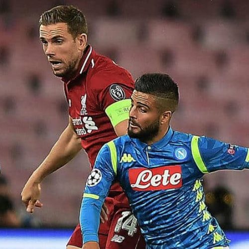 Late Insigne goal fires Napoli past Liverpool