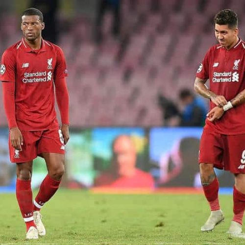 Liverpool must learn from Napoli loss – Wijnaldum