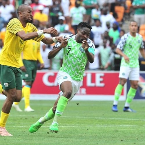 Watch: Nigeria’s Rohr, Musa celebrate Afcon qualification