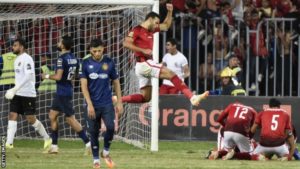 Read more about the article Al Ahly take commanding lead into final second leg