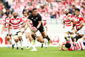 Read more about the article Laumape hat-trick lashes Japan