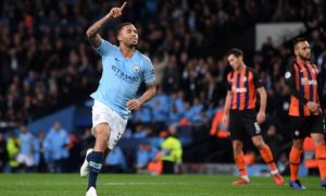 Read more about the article Jesus nets hat-trick as City thump Shakhtar
