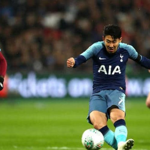 Son double seals Spurs quarter-final spot