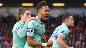Read more about the article Aubameyang guides Arsenal to tight win over Bournemouth