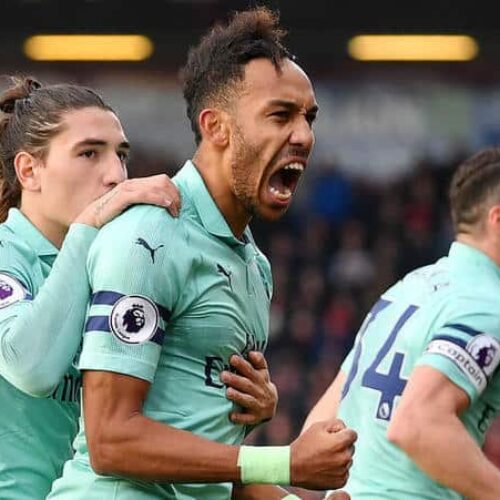 Aubameyang guides Arsenal to tight win over Bournemouth