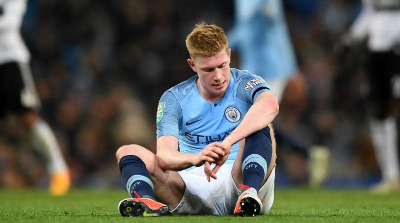 You are currently viewing Guardiola hopeful De Bruyne injury ‘not serious’