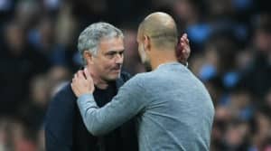 Read more about the article Watch: Guardiola, Mourinho react after Man City thrash Tottenham