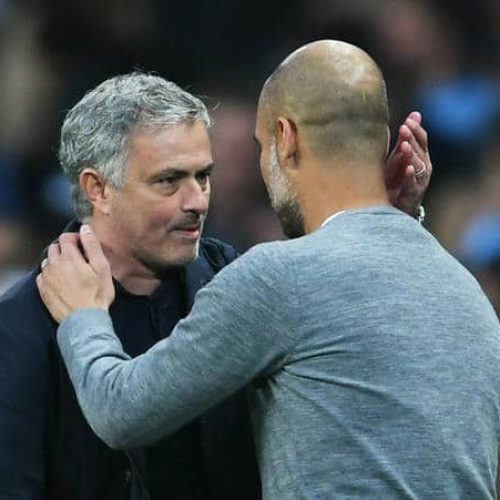 Watch: Guardiola, Mourinho react after Man City thrash Tottenham