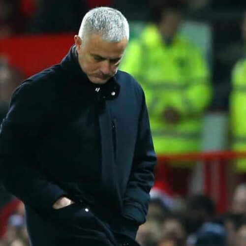 Mourinho blames Man United’s lack of heart for Palace draw