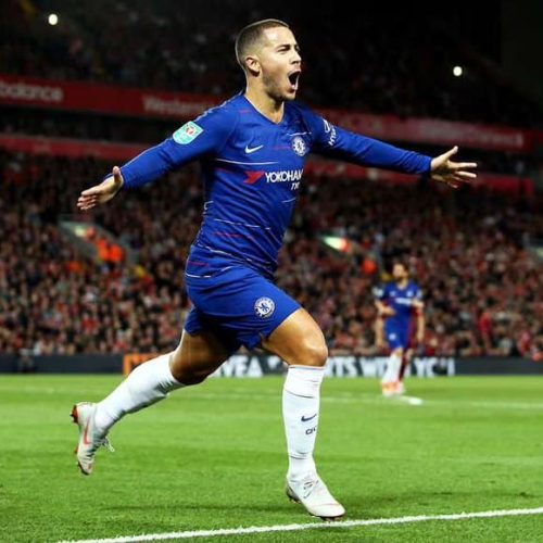 Hazard fires Chelsea into EFL Cup semis