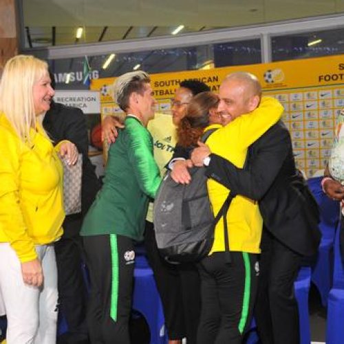 Banyana arrive home to heroes’ welcome