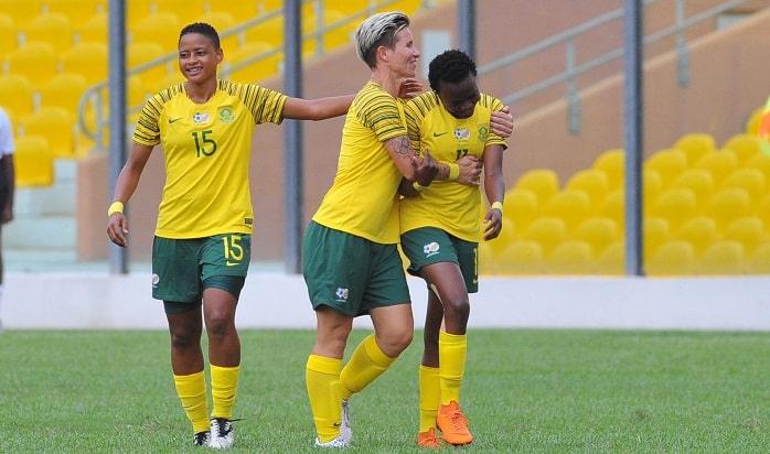 You are currently viewing Banyana trio named in Team of Awcon