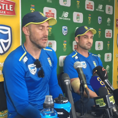 WATCH: Faf, Dean on first Test win