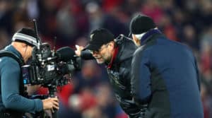 Read more about the article Klopp apologises for running on pitch to celebrate winner
