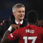 Manchester United's Ole Gunnar Solskjaer, Fred and Paul Pogba