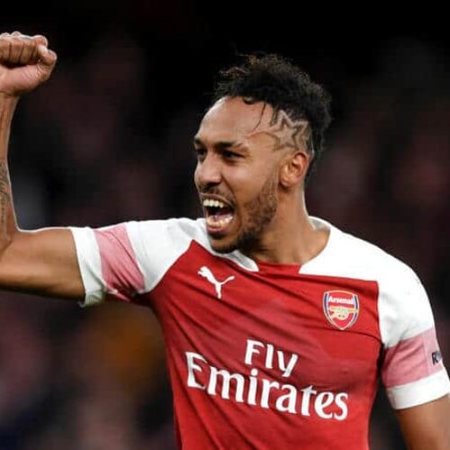 Aubameyang confident of top-four finish for Arsenal