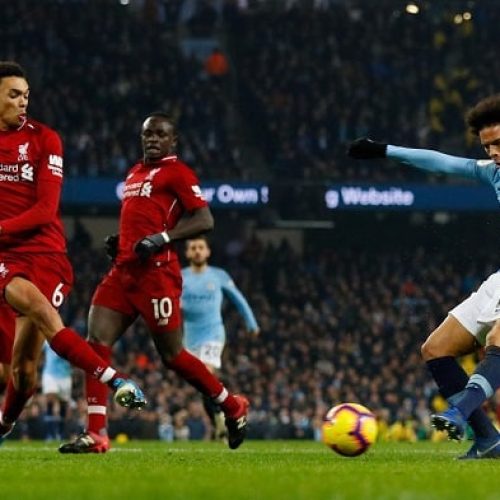 Aguero, Sane fire Man City past Liverpool