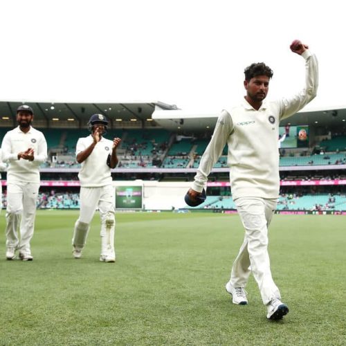 Kuldeep five-for as Aussies follow on