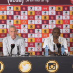 Ernst Middendorp coach of Kaizer Chiefs and Pitso Mosimane coach of Mamelodi Sundowns.