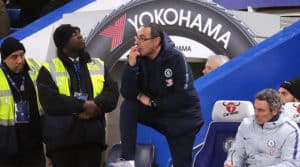 Read more about the article Sarri not concerned as Chelsea fans turn against manager
