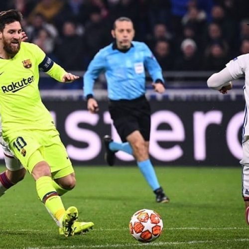 Wasteful Barcelona held by Lyon in UCL