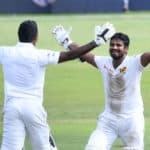 Vishwa Fernando and Kusal Perera celebrates