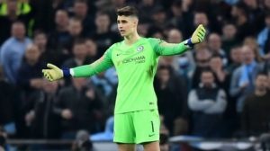 Read more about the article Watch: Chelsea keeper Kepa clashes with Sarri