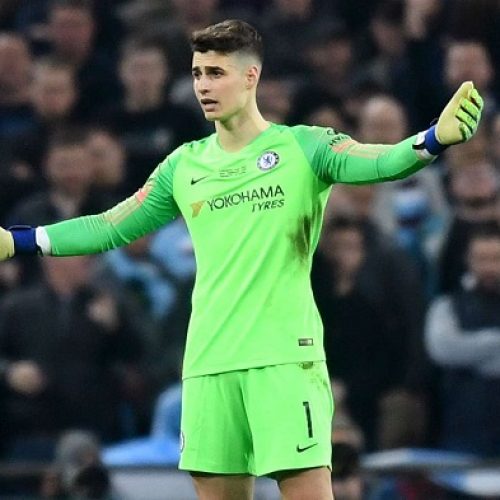 Watch: Chelsea keeper Kepa clashes with Sarri