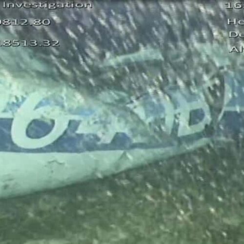 One occupant visible in Sala plane wreckage