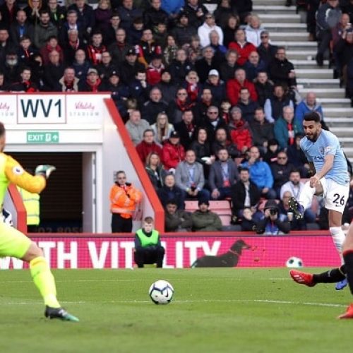 Mahrez strike guides City past Bournemouth