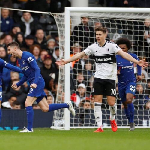 Jorginho fires Chelsea past Fulham