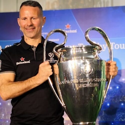 Watch: UCL trophy tour with Ryan Giggs kicks off in SA