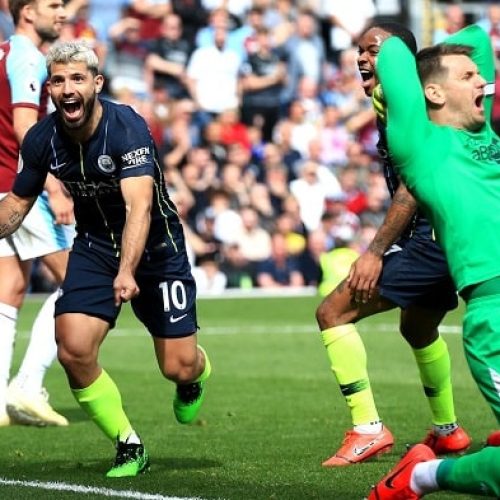 Aguero strike fires Man City past Burnley